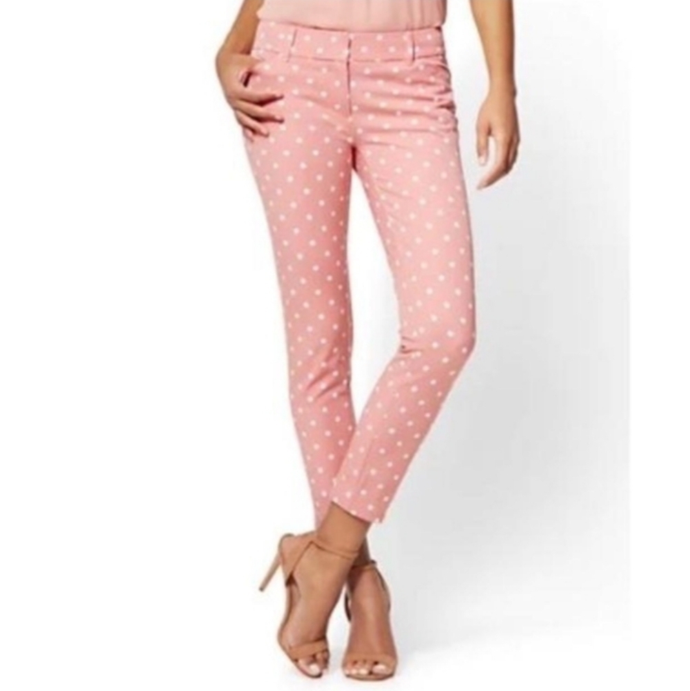 New York & Company Polka-dot Cropped Jeans pants